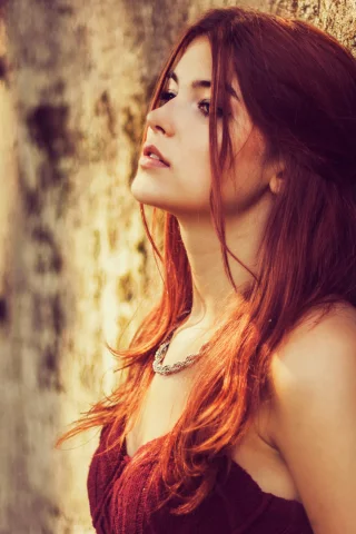 girl, beautiful, red head