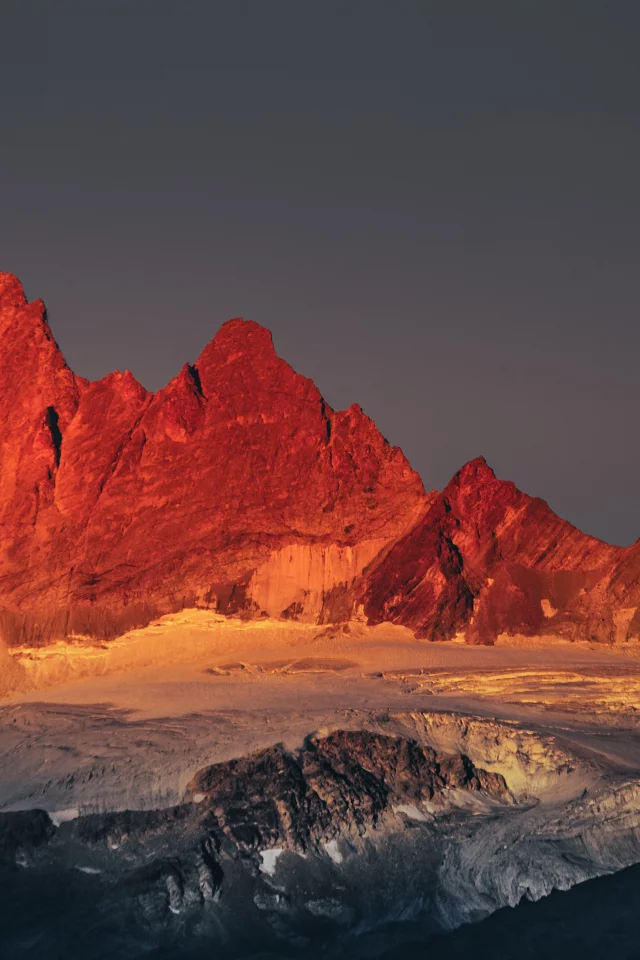 landscape, nature, mountains, peak, snow