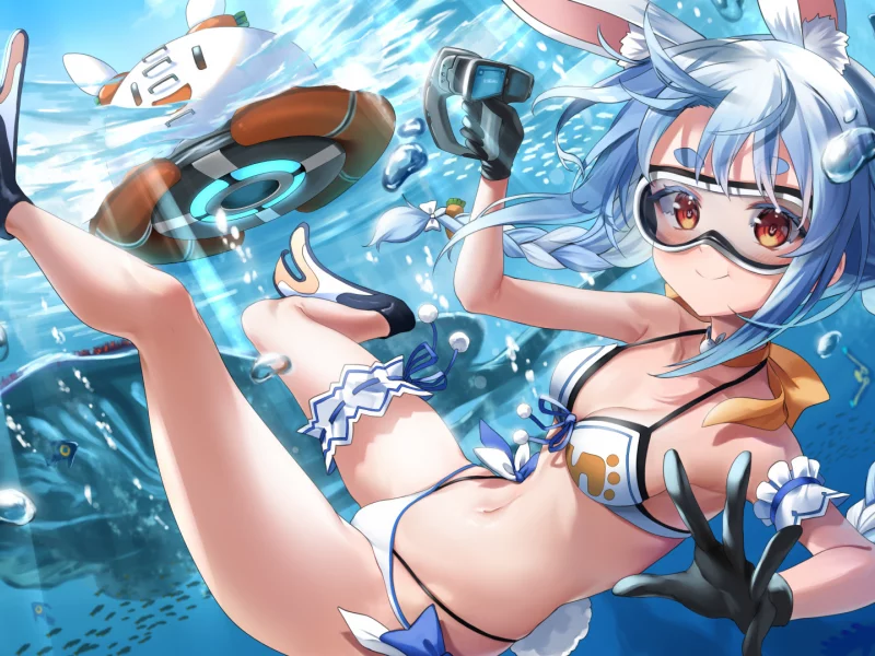 anime, girl, swimsuit, sexy