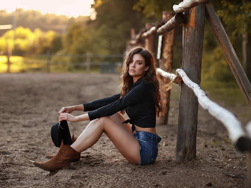 girl, beautiful, cute, shorts, boots