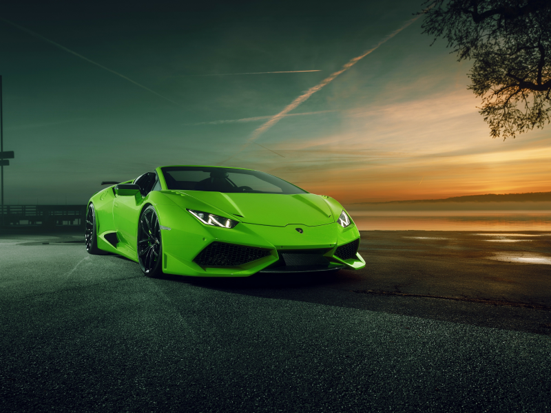 auto, lamborghini huracan, spyder