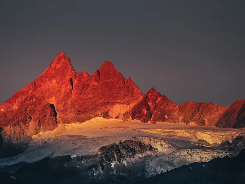 landscape, nature, mountains, peak, snow