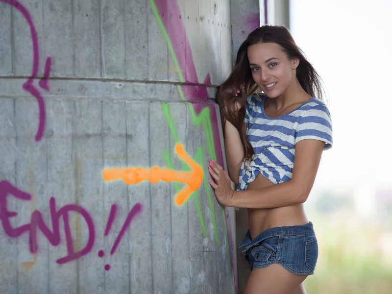 girl, sweet, pretty, shorts