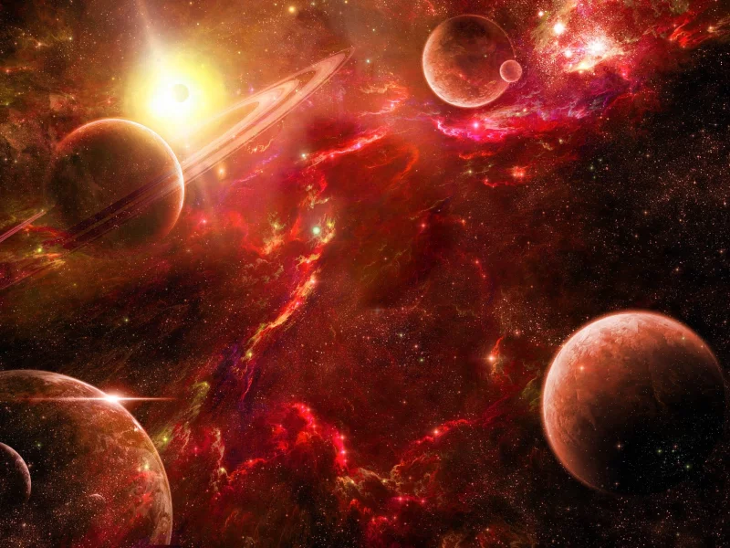 space, stars, planets
