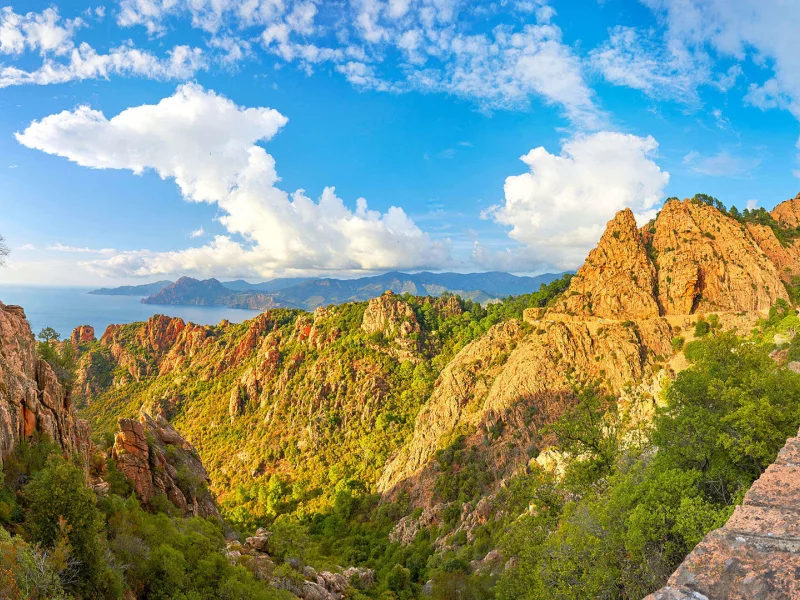 пейзаж, горы, небо