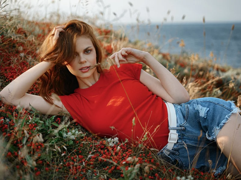 girl, beautiful, cute, shorts