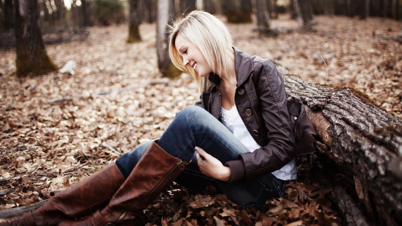 blonde girl, beautiful, nature
