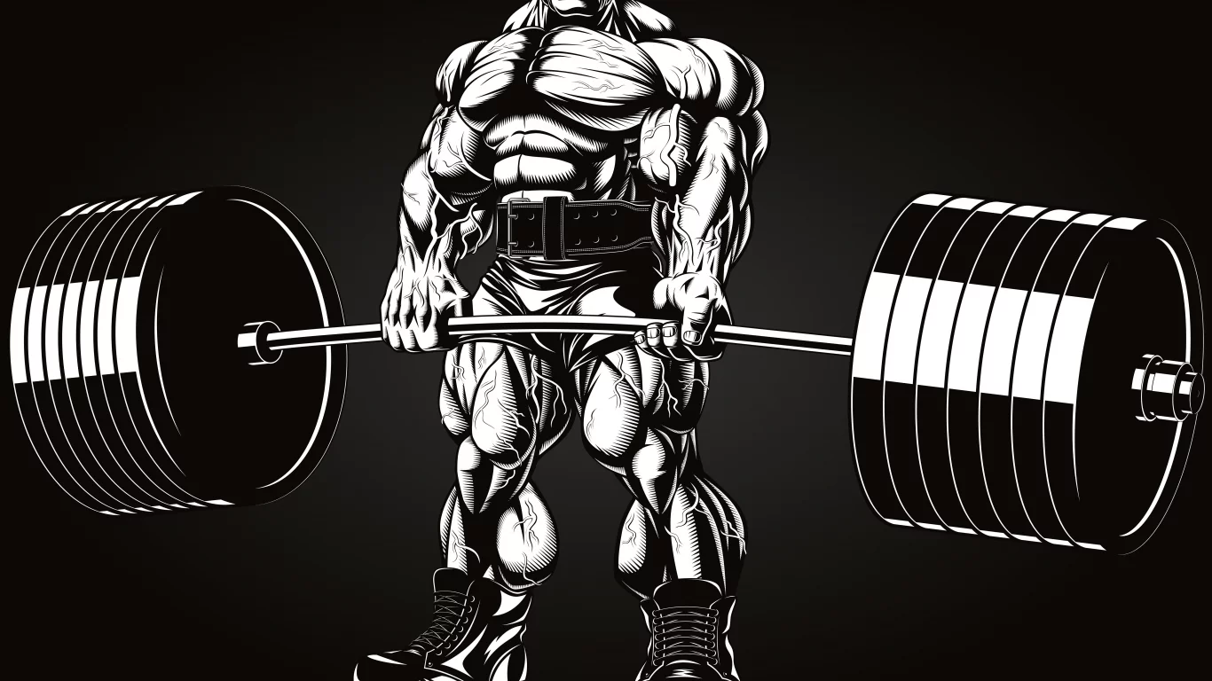 bodybuilding, barbell, bodybuilder, art