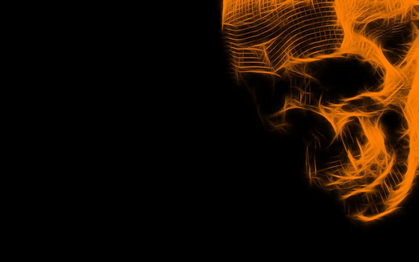creative, skull, black, background