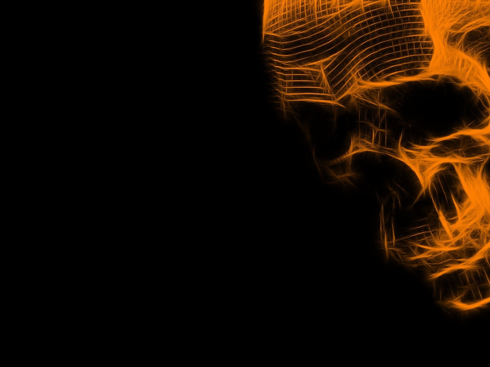 creative, skull, black, background