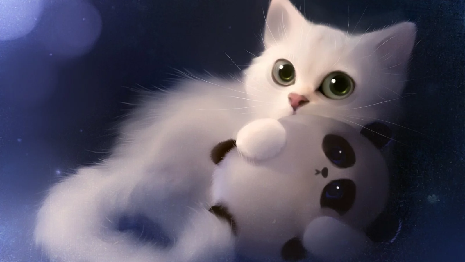 kitten, toy, art, drawing