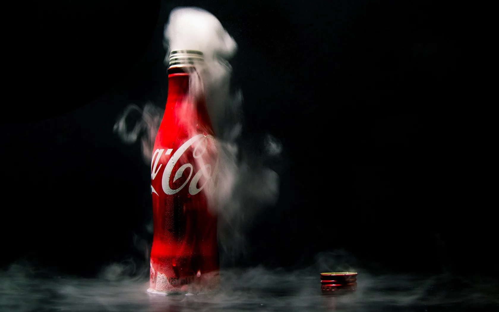 miscellaneous, bottle, coca cola, smoke