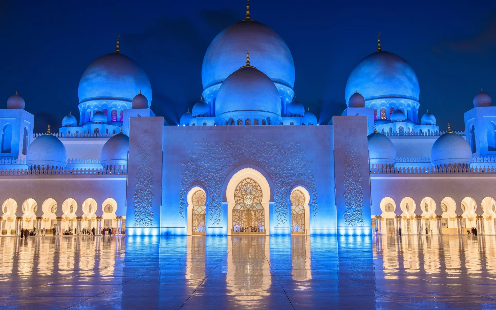 night, sheikh zayed mosque, abu dhabi