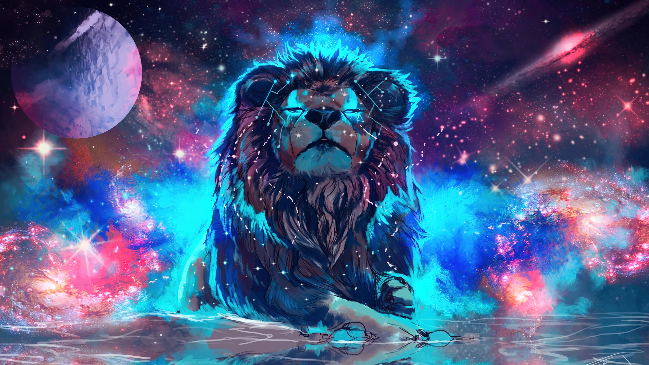 fantasy, constellation, leo, zodiac