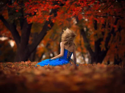 girl, beautiful, model, nature