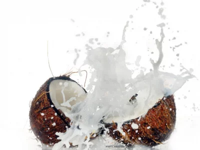 coconut, coconut milk, spray