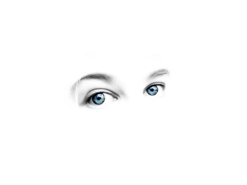 eyes, gaze, white background