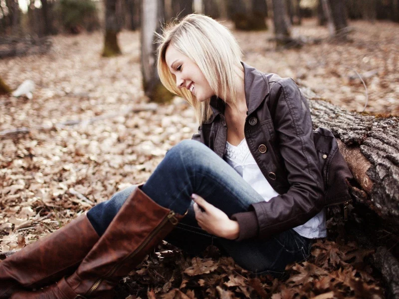 blonde girl, beautiful, nature