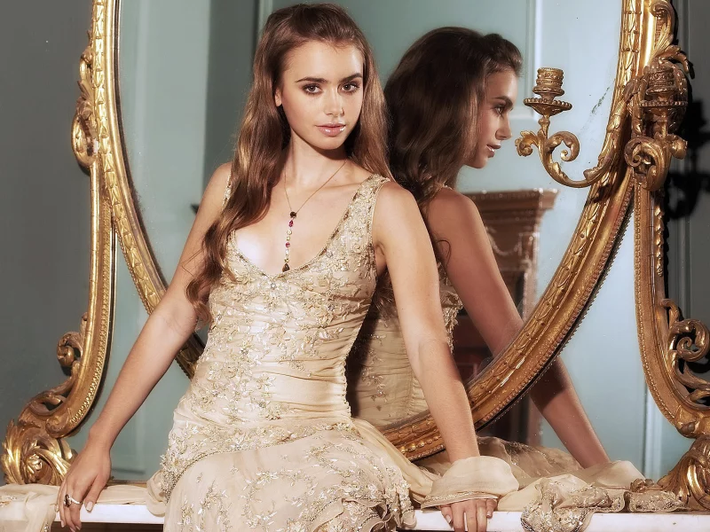 girl, beautiful, lily collins
