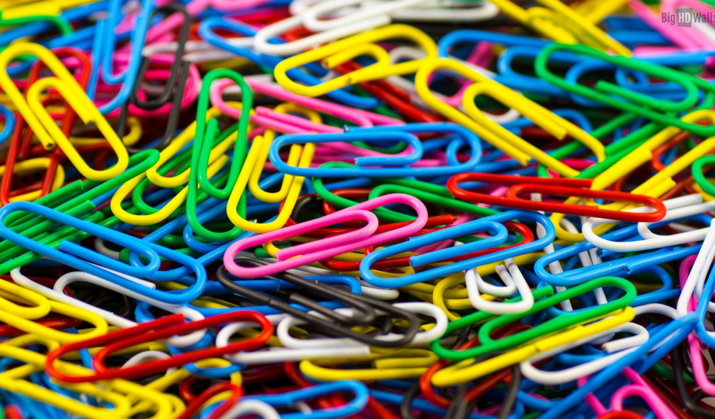 paper clip, paper clips, colored
