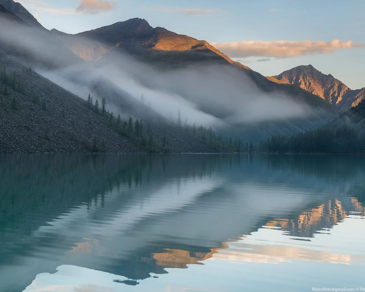 siberia, altai, lake, mountains, forest