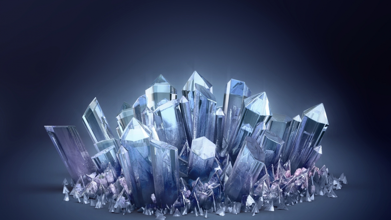 crystal, 3d, crystals, 3d crystal, blue crystal