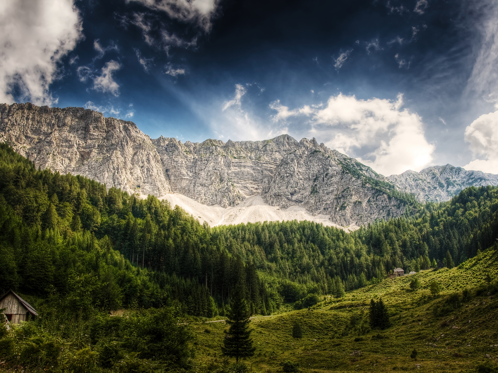 landscape, carinthia, austria, mountains, forest