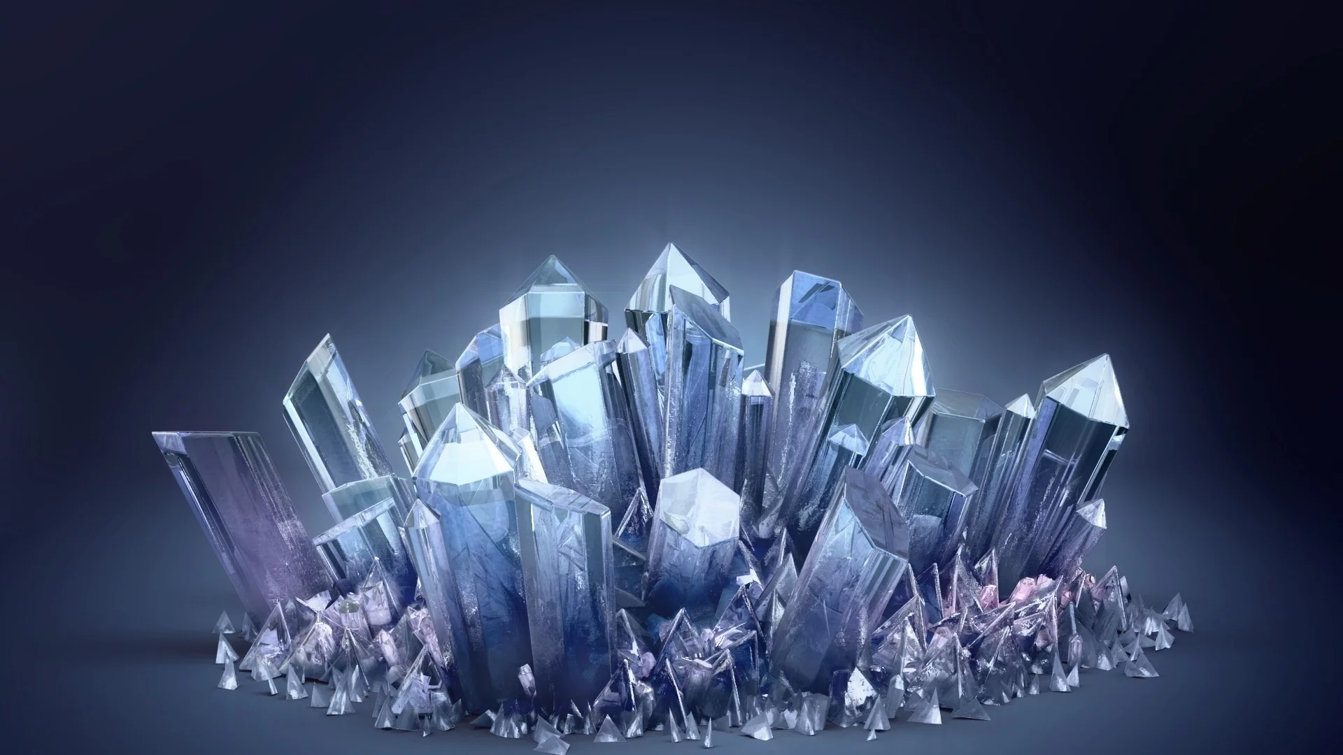 crystal, 3d, crystals, 3d crystal, blue crystal