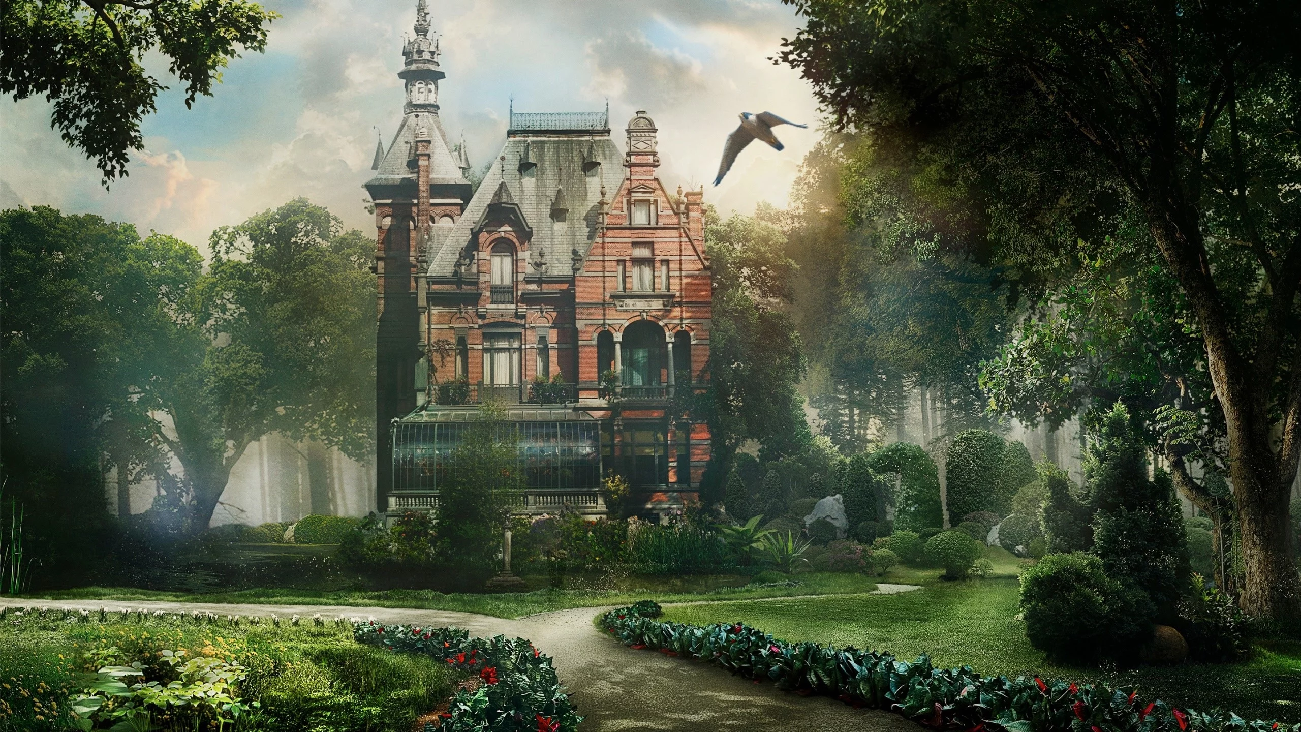 beautiful, fantasy, deam, home