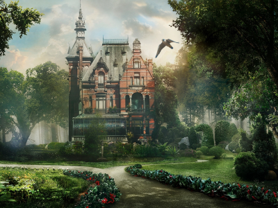 beautiful, fantasy, deam, home