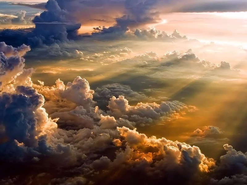 clouds, sky, light, nature