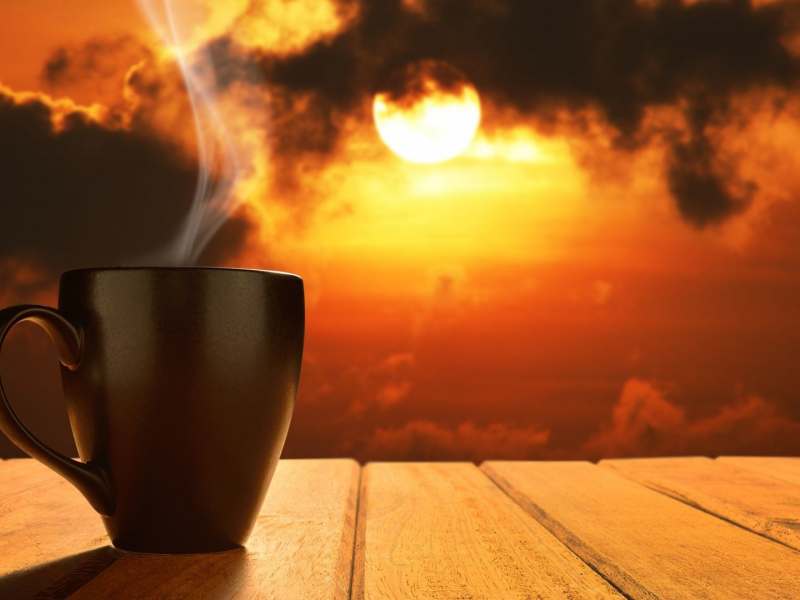 coffee, cup, warmth, morning, cloud