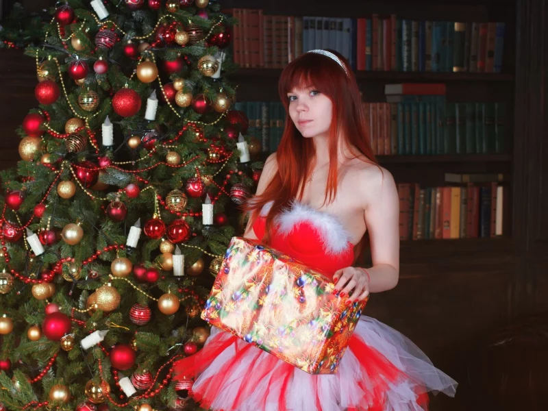 girl, beautiful, new year
