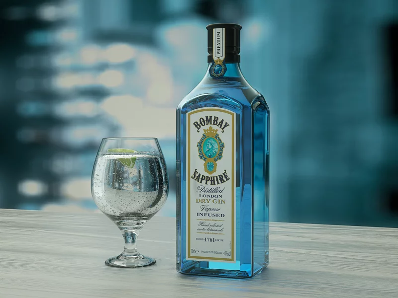 drinks, alcohol, gin, bottle, glass