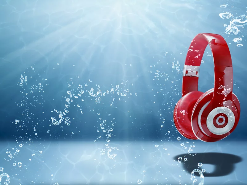 headphones, sound equipment, technology, blue, music