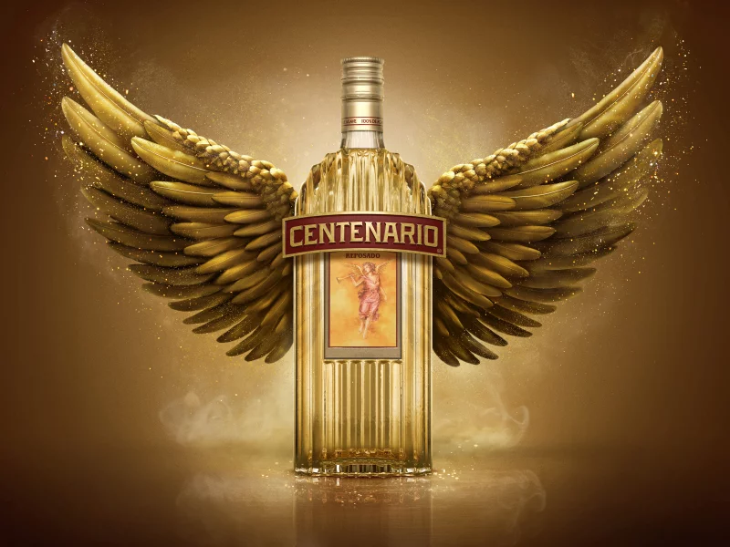 alcohol, bottle, tequila, wings