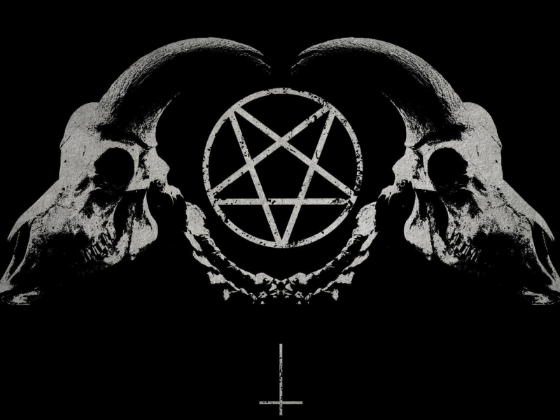 satan, pentagram, demon, skull