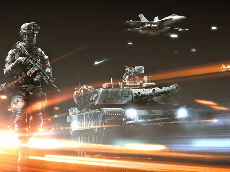 airplane, soldier, video games, tank