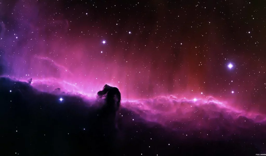stars, clouds, radiance, space