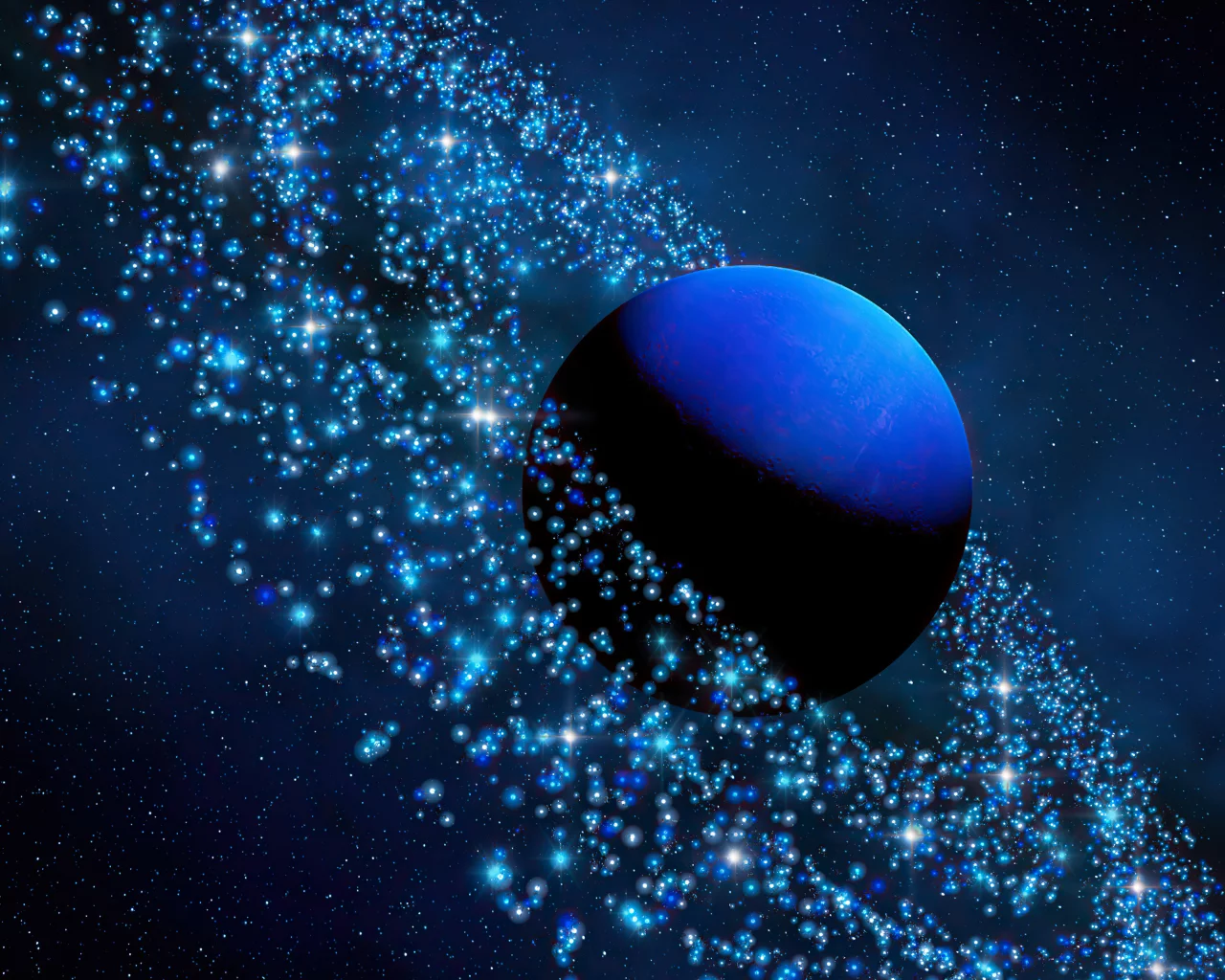 space, planet, asteroids