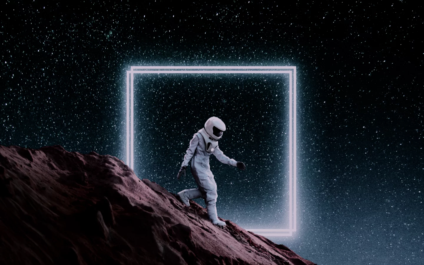 spaceman, astronaut, fantasy, illustration, another world, mars