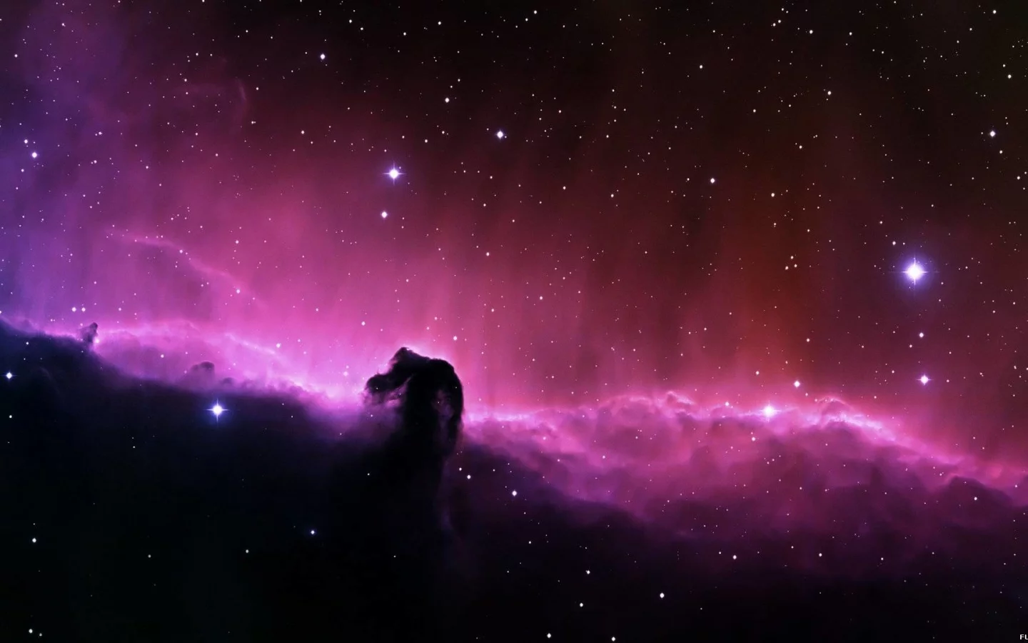 stars, clouds, radiance, space