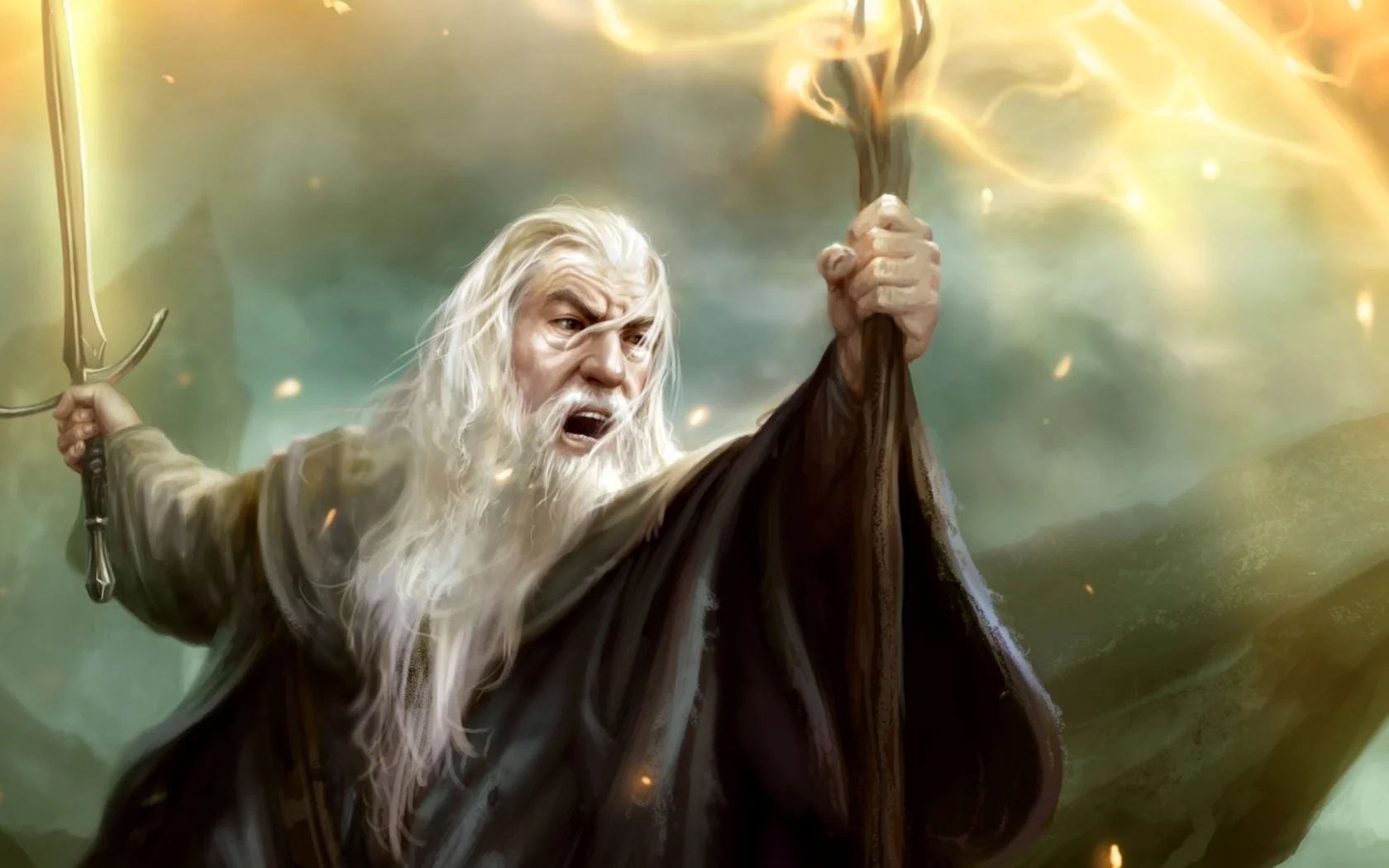 the lord of the rings, guardians of middle, earth, gandalf, wizard