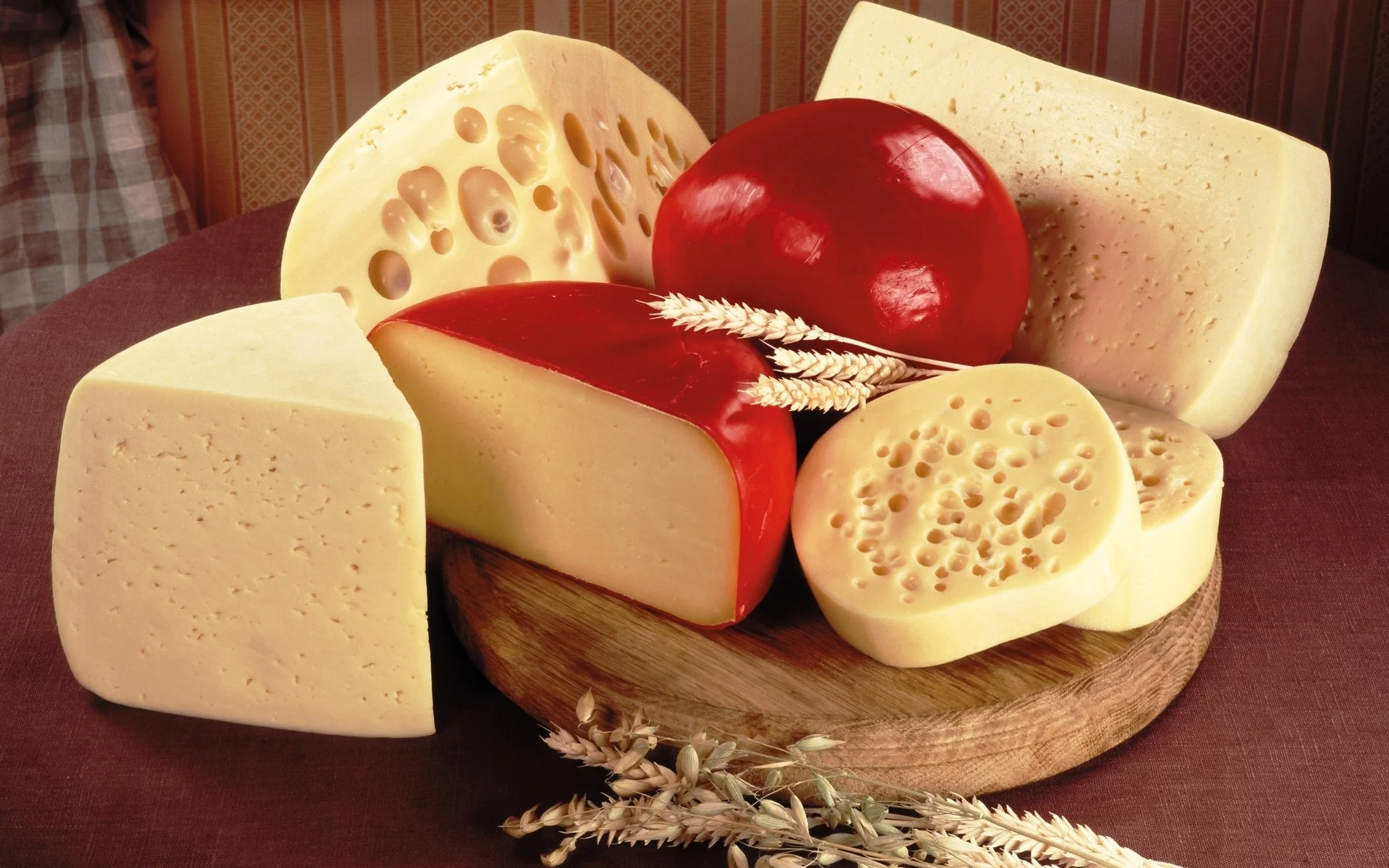 cheese, cedar, grain