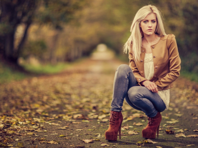 girl, beautiful, nature, park