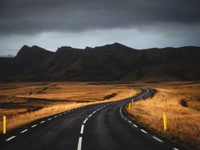 road, wallpaper, mountains, iceland, clouds