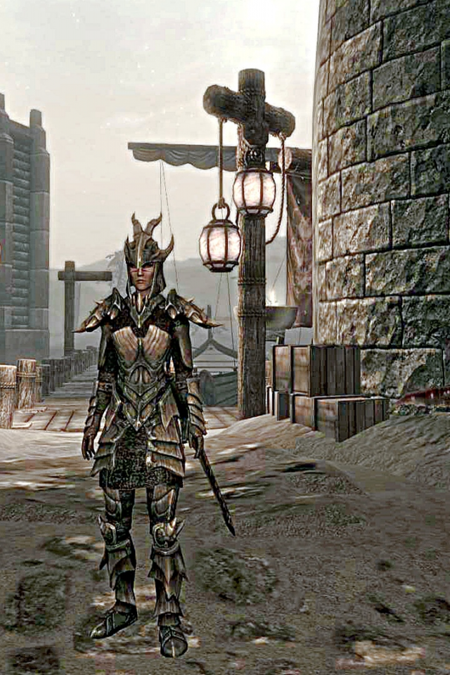 igra, skyrim, woman, dospeh, dragon armor