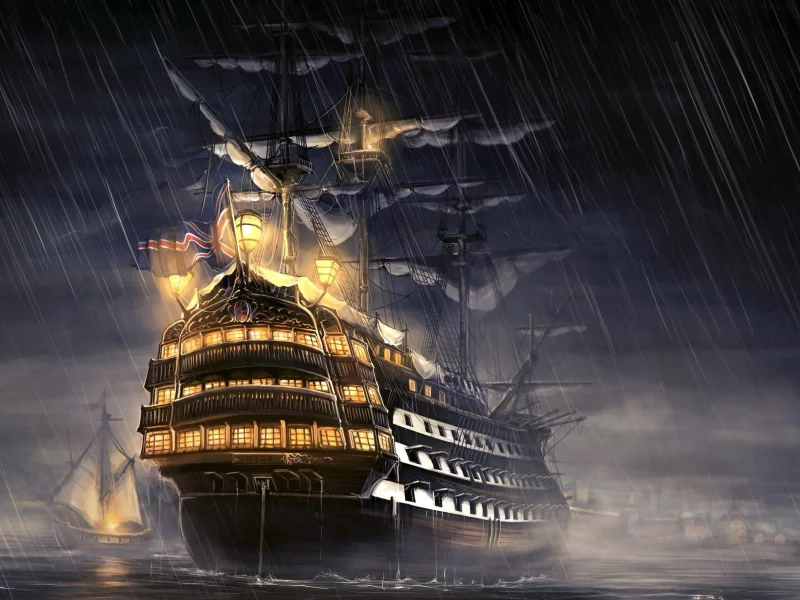 ship, artist, artwork, digital art