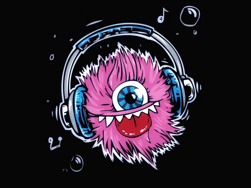 creative, miracle, headphones, furry