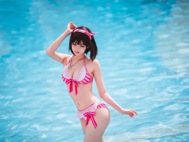 girl, beautiful, zhou ying, asian, swimsuit